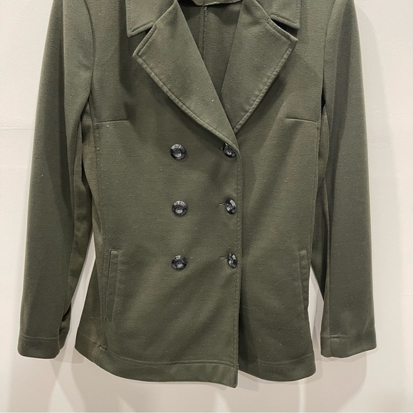41 Hawthorn Londyn Knit Double Breasted Blazer Jacket Peacoat Medium Green - Picture 4 of 7
